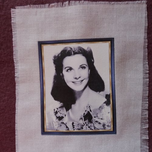 Transfert textile de scarlett o'hara  réf. 1- créations textiles, customisation, couture - décoration,...