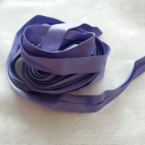 8 m de galon biais satiné couleur mauve lilas