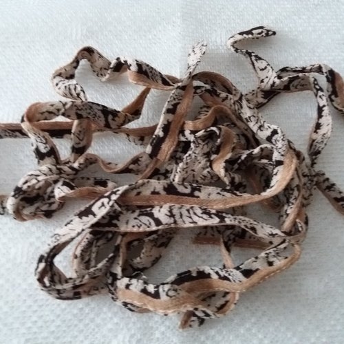 3 rubans galons biais décoratifs fantaisie, tissu fin - 90 cm x 1 cm  chacun - couture, embellissements, loisirs créatifs