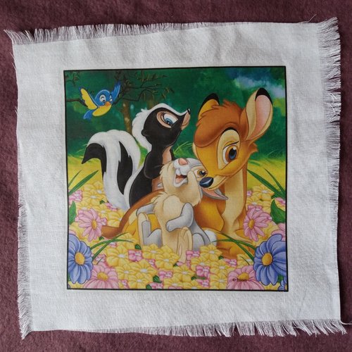 Transfert textile petits animaux de la forêt - dessin animé - créations textiles, univers enfants, loisirs créatifs