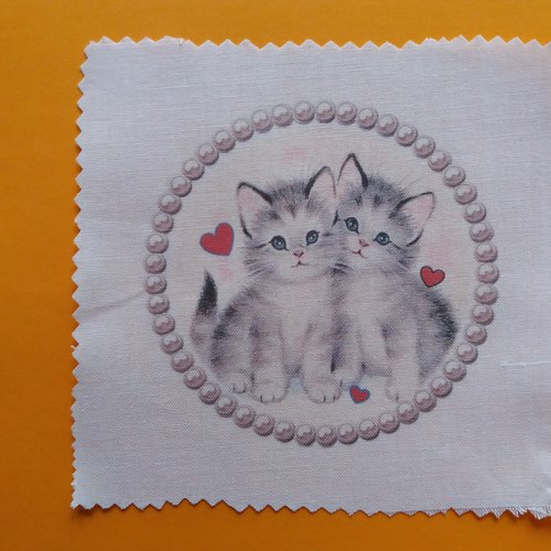 Transfert textile chatons - créations textiles, customisation, collages, loisirs créatifs
