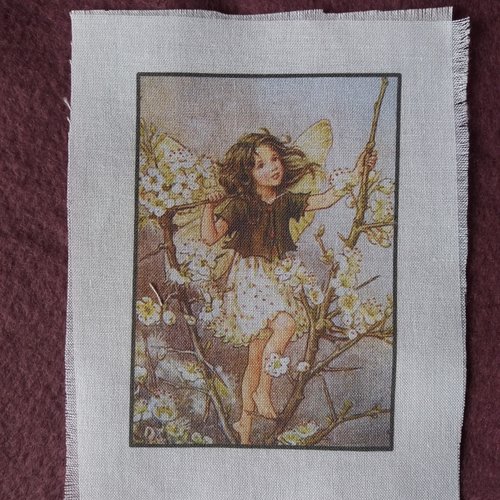Transfert textile petite fée réf. 1, créations textiles, customisation, collages, embellissements,  loisirs créatifs
