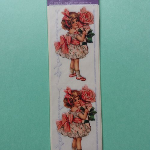 Stickers enfants victoriens - scrapbooking, décorations, embellissements, loisirs créatifs