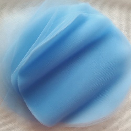 40 ronds tulles pour dragées - bonbonnières mariage, couleur bleue