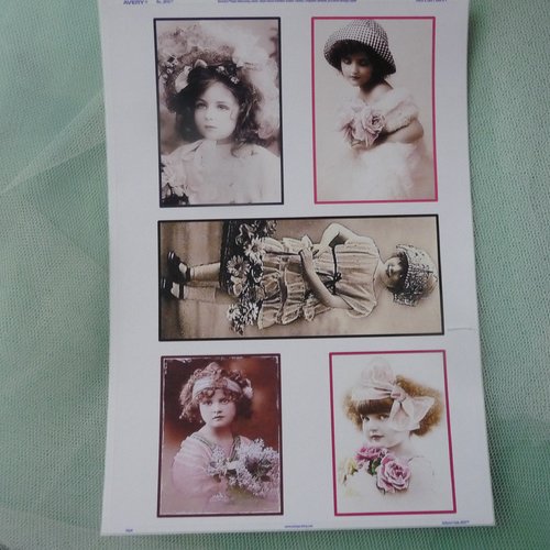 Stickers  rétro "enfants rétro", réf. 5, autocollants à découper, scrapbooking, carterie, mixed-media, tous  loisirs créatifs