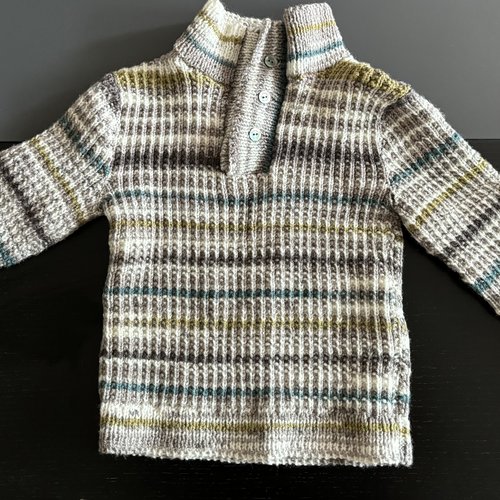 Pull enfant bariolé taille 4 ans