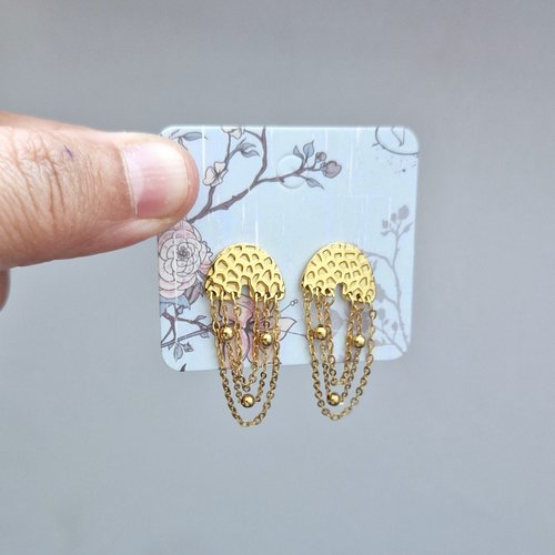 Boucles d'oreilles pendantes arche