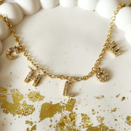 Collier personnalisé prénom or
