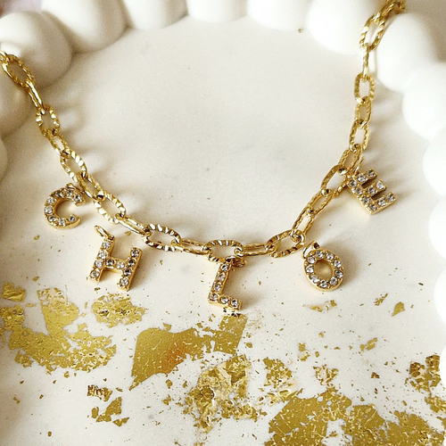 Collier personnalisé prénom or