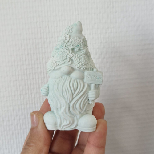 Gnome welcome de noël en jesmonite