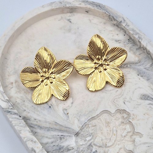 Boucles d'oreilles fleur