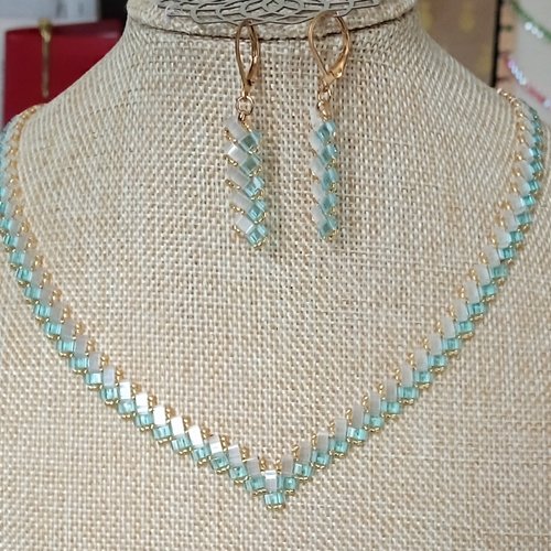 Parure  chevron miyuki   a564