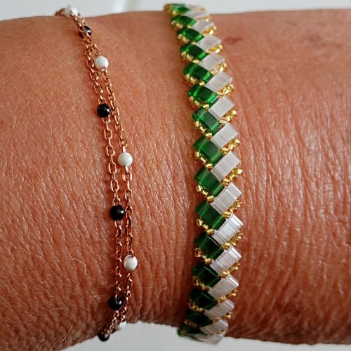 Bracelet chevron miyuki   a567