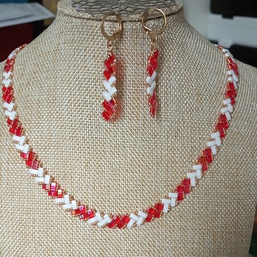Parure  chevron miyuki   a573