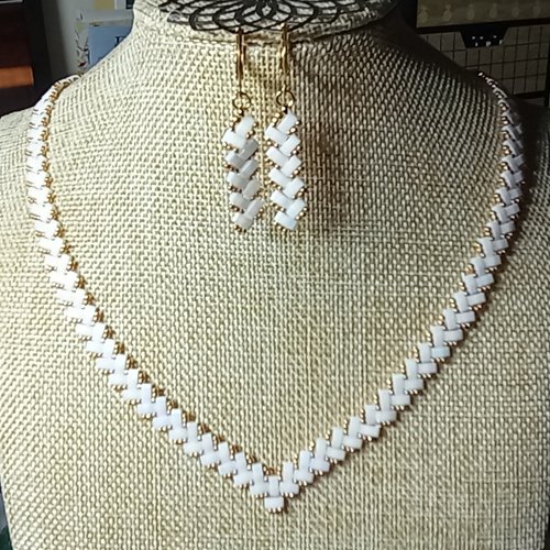 Parure  chevron miyuki   a583
