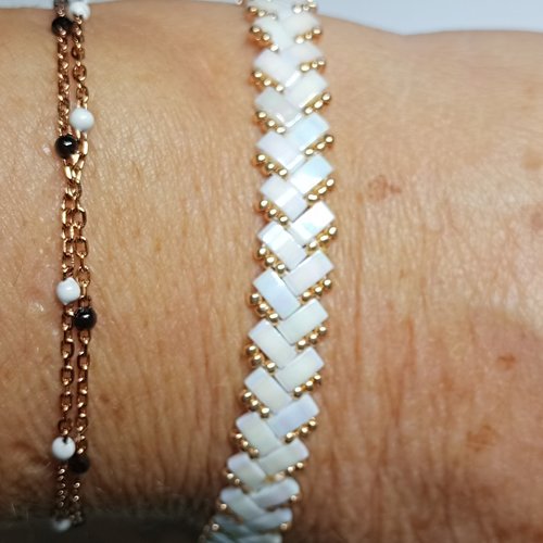 Bracelet chevron miyuki   a584