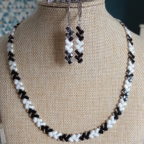 Parure  chevron miyuki   a586