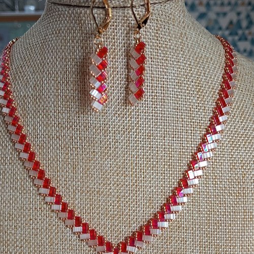 Parure  chevron miyuki   a601