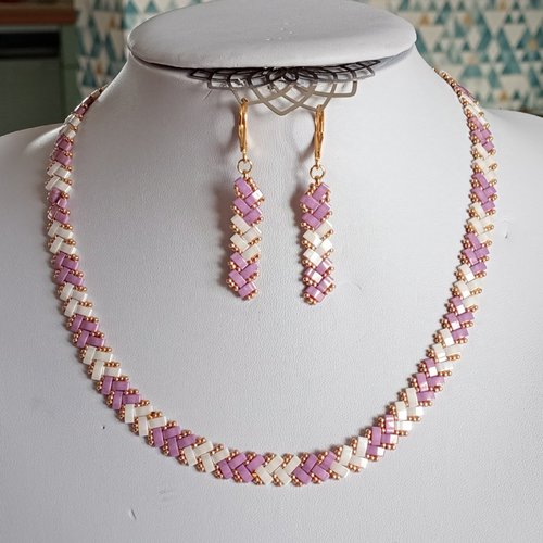 Parure  chevron miyuki   a602