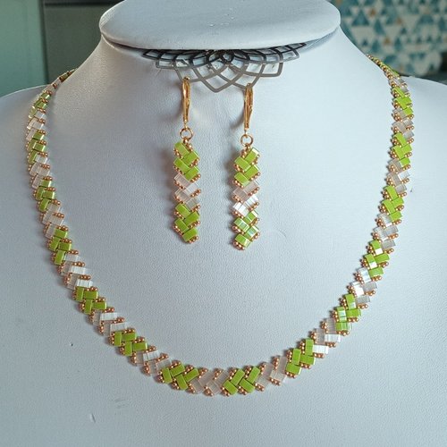 Parure  chevron miyuki   a603