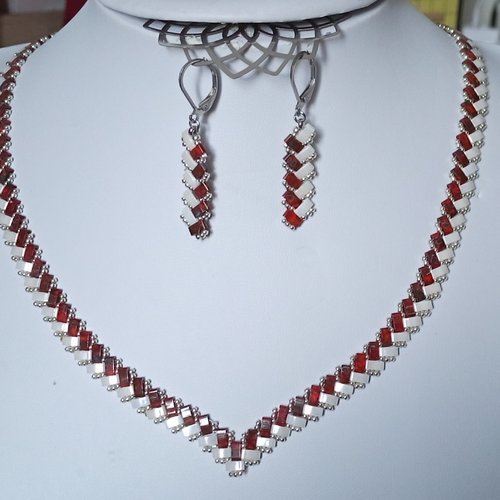Parure  chevron miyuki   a604