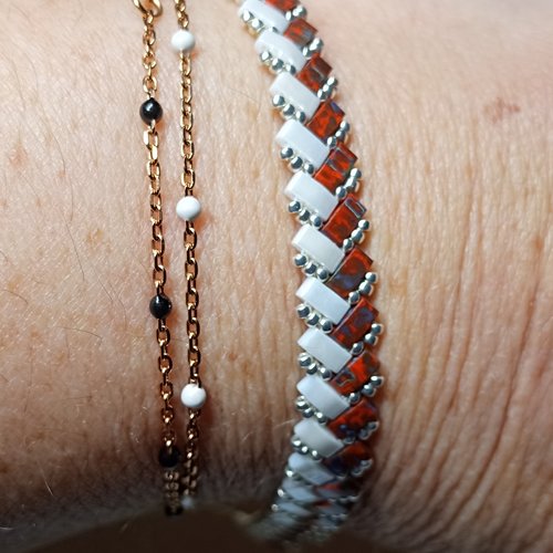 Bracelet chevron miyuki   a605