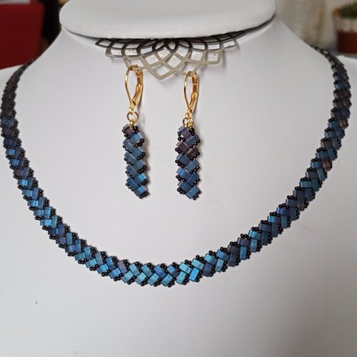 Parure  chevron miyuki   a606