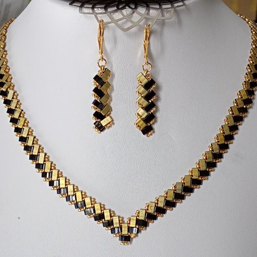 Parure  chevron miyuki   a616