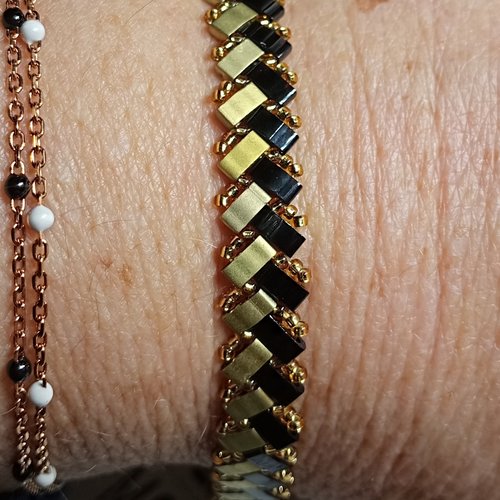 Bracelet chevron miyuki   a619