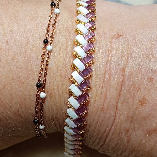 Bracelet chevron miyuki   a618