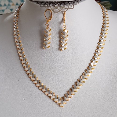 Parure  chevron miyuki   a620