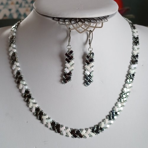 Parure  chevron miyuki   a622