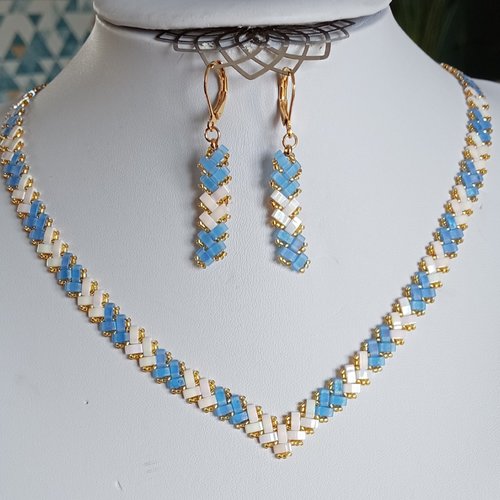 Parure  chevron miyuki   a628