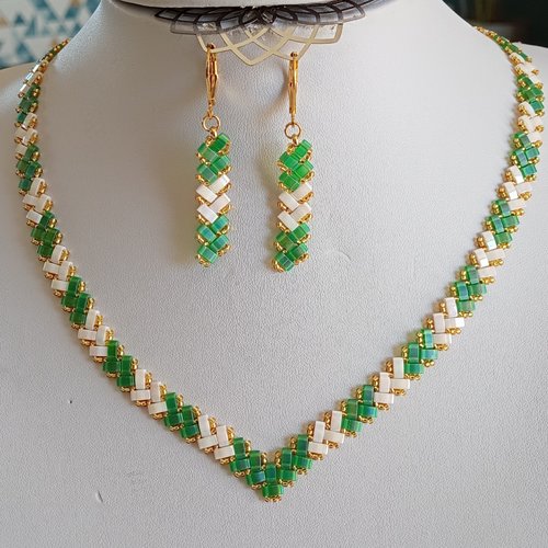 Parure  chevron miyuki   a630