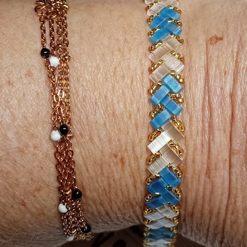 Bracelet chevron miyuki   a633