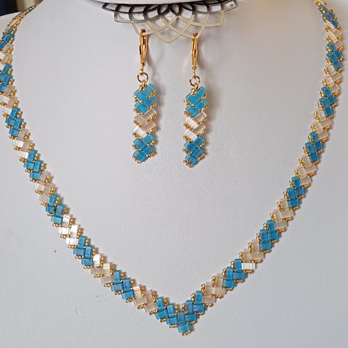 Parure  chevron miyuki   a632