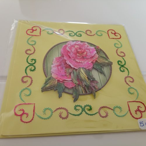 Carte brodée 3d 627