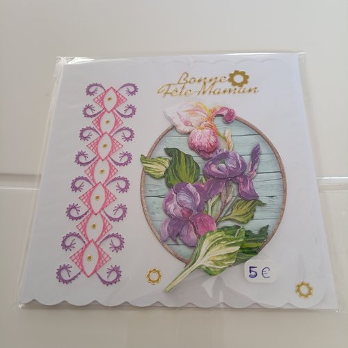Carte brodée 3d a 86