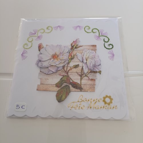Carte brodée 3d a 87
