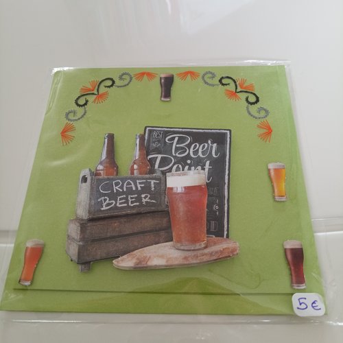 Carte brodée 3d 658