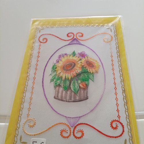 Carte brodée 3d 316