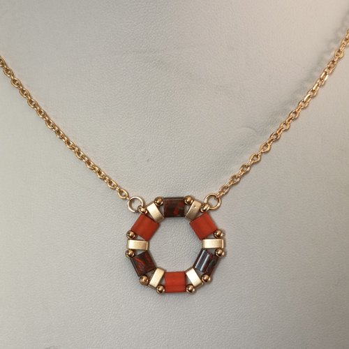Collier  perles tila  a637