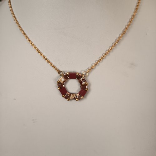 Collier  perles tila  a639