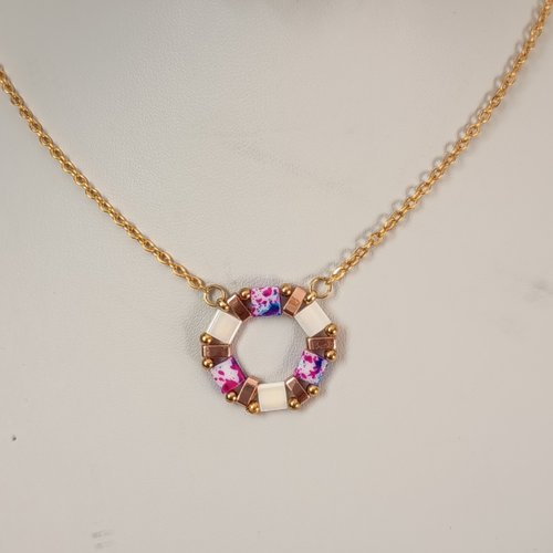 Collier  perles tila  a640