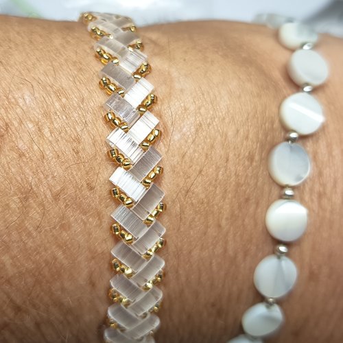 Bracelet chevron miyuki   a648