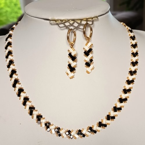 Parure  chevron miyuki   a652