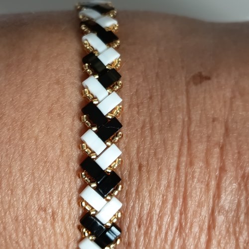 Bracelet chevron miyuki   a653