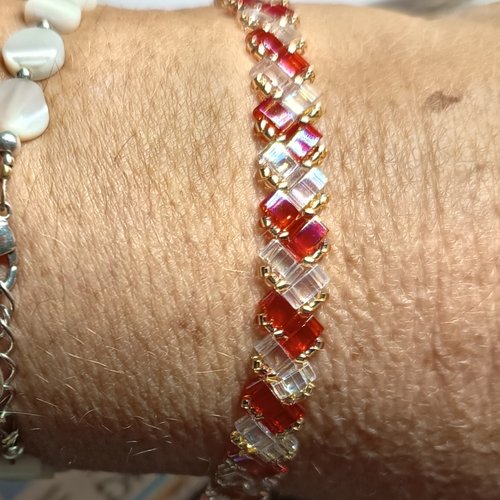 Bracelet chevron miyuki   a655