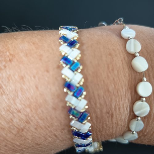Bracelet chevron miyuki   a657