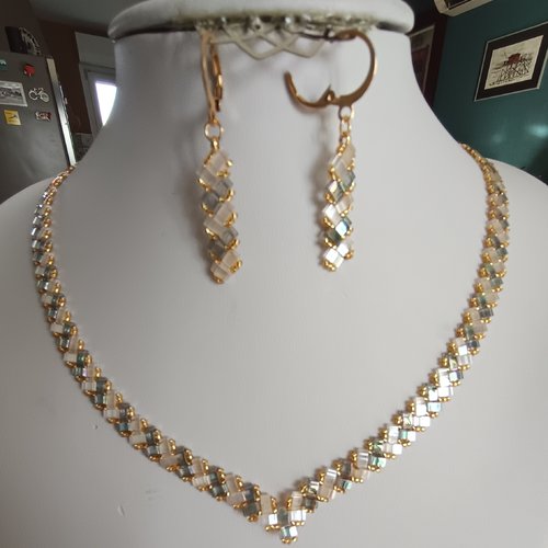 Parure  chevron miyuki   a665